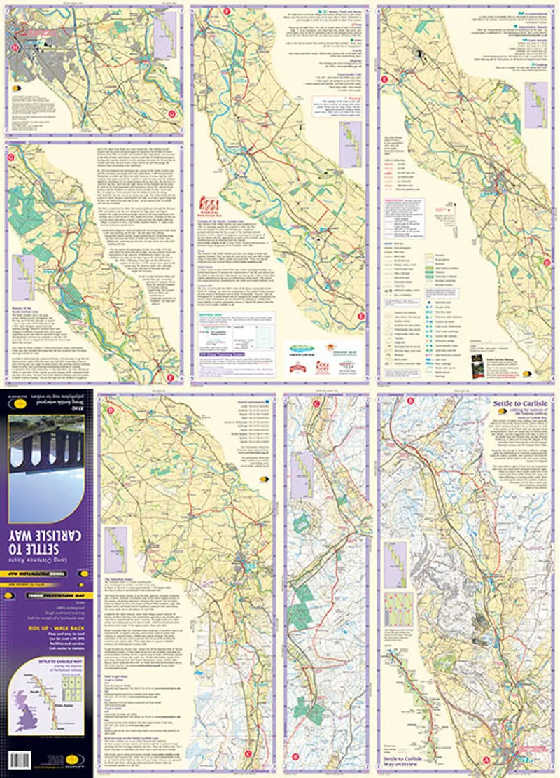 Harvey Maps - Settle To Carlisle Way 1:40 000 XT40-1